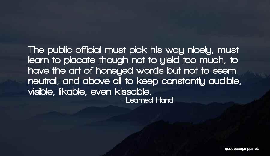 Hand Art Quotes By Learned Hand