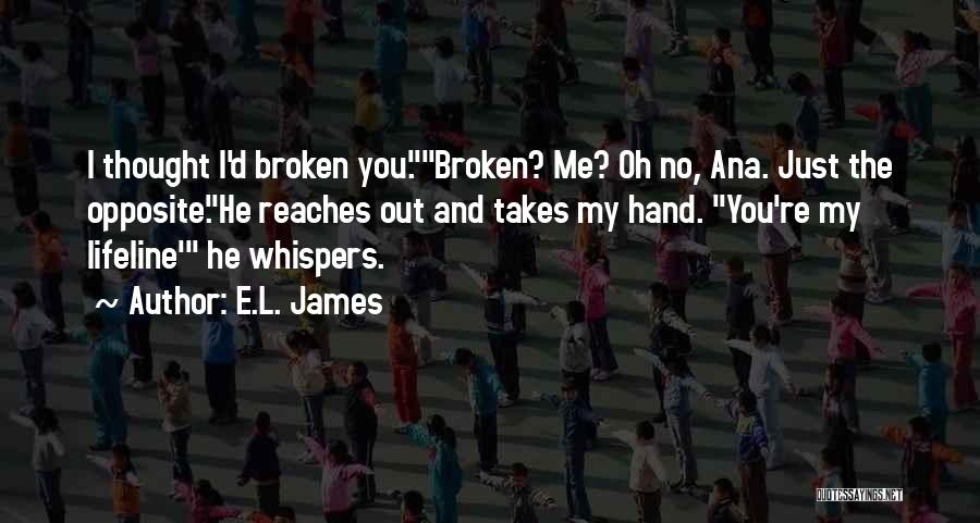 Hand Broken Quotes By E.L. James