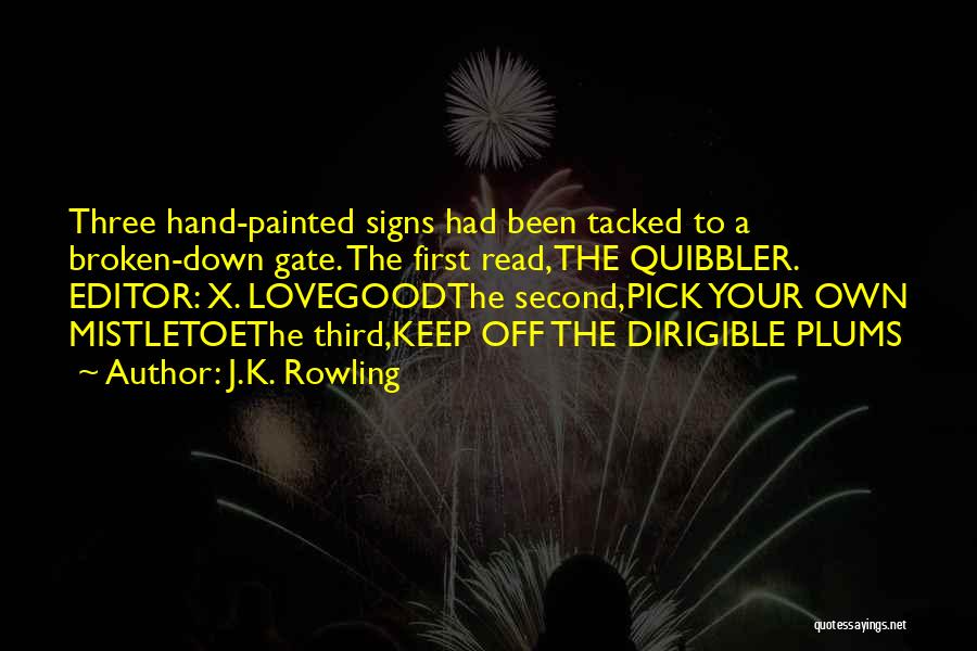 Hand Broken Quotes By J.K. Rowling