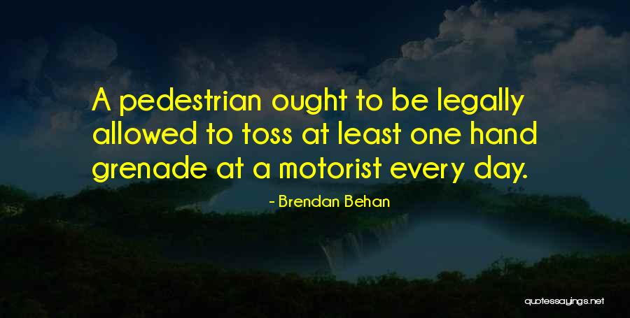 Hand Grenade Quotes By Brendan Behan