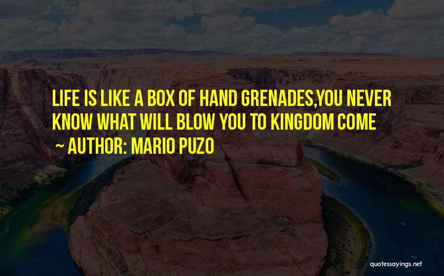 Hand Grenades Quotes By Mario Puzo