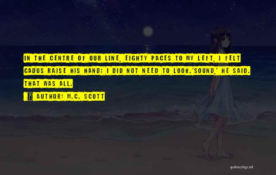 Hand Line Quotes By M.C. Scott