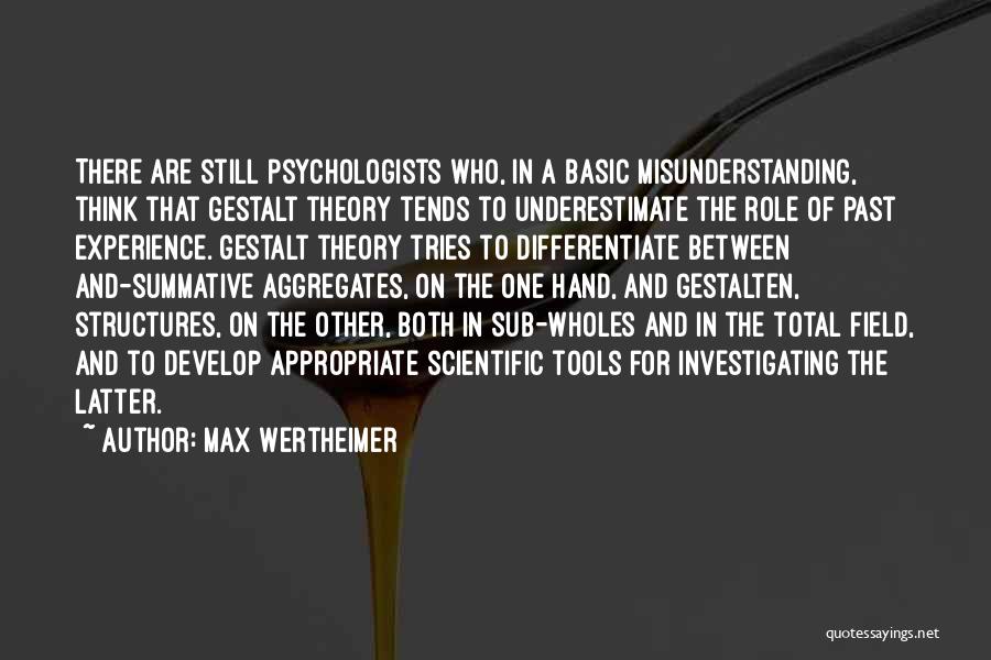 Hand Tools Quotes By Max Wertheimer