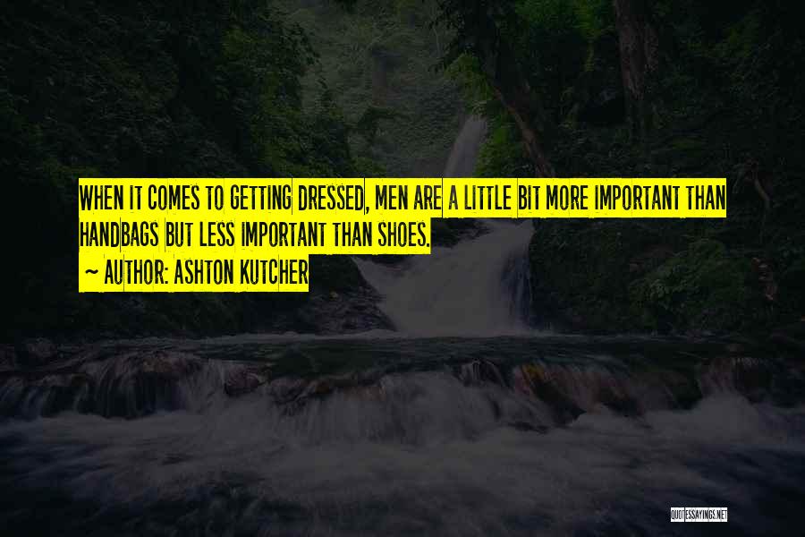 Handbags And Shoes Quotes By Ashton Kutcher