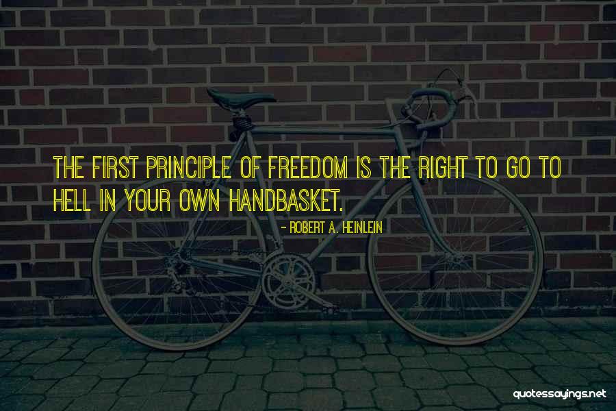 Handbasket Quotes By Robert A. Heinlein Handbasket Quotes By Robert A. Heinlein