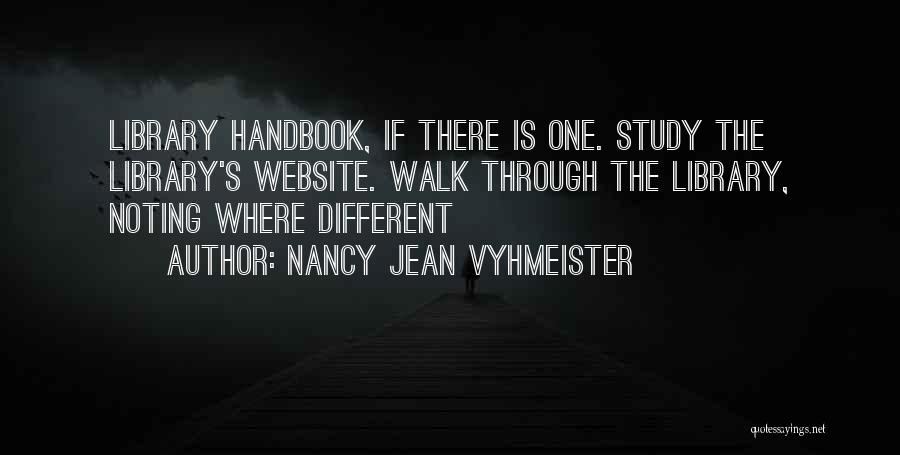 Handbook Quotes By Nancy Jean Vyhmeister