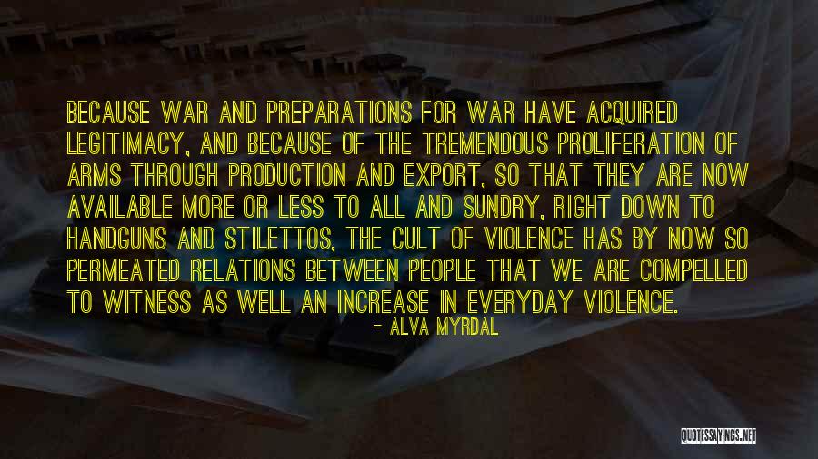 Handguns Quotes By Alva Myrdal Handguns Quotes By Alva Myrdal