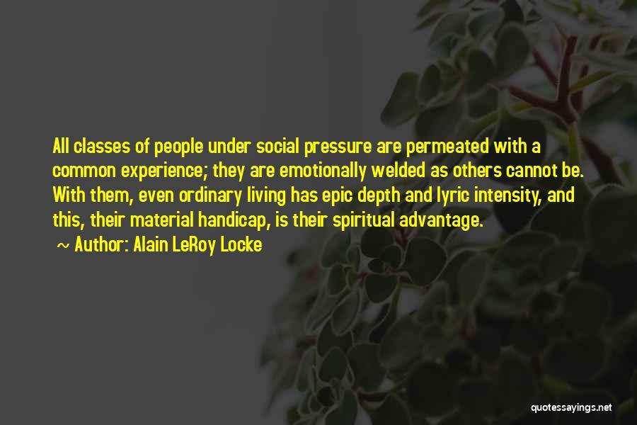 Handicap Quotes By Alain LeRoy Locke