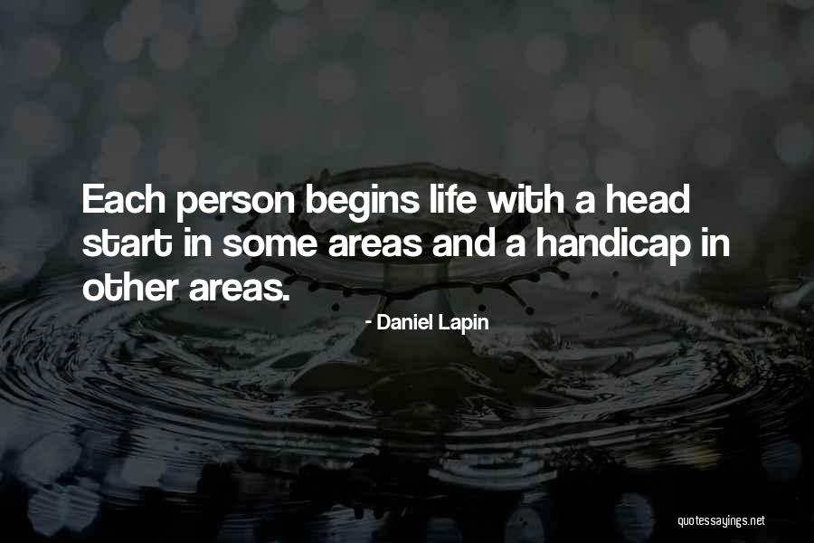 Handicaps Quotes By Daniel Lapin