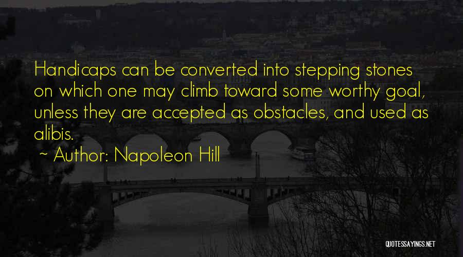 Handicaps Quotes By Napoleon Hill