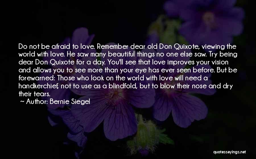 Handkerchief Love Quotes By Bernie Siegel