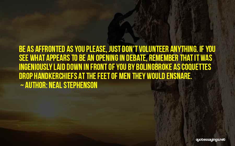 Handkerchiefs Quotes By Neal Stephenson