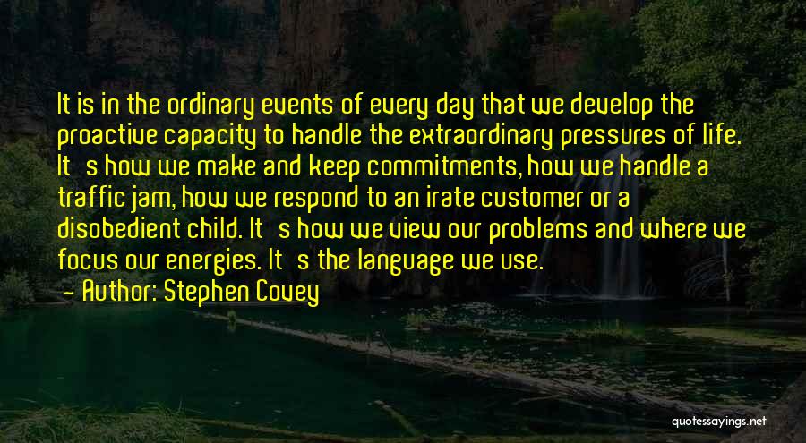 Handle Problems Quotes By Stephen Covey