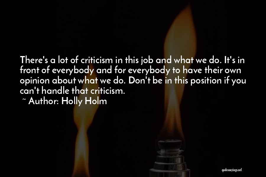 Handle Quotes By Holly Holm