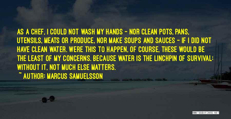 Hands And Water Quotes By Marcus Samuelsson