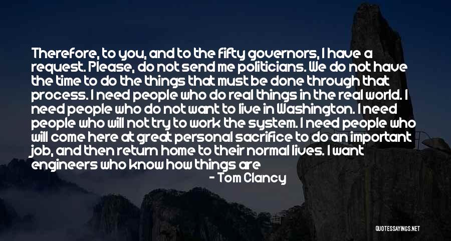 Hands And Work Quotes By Tom Clancy