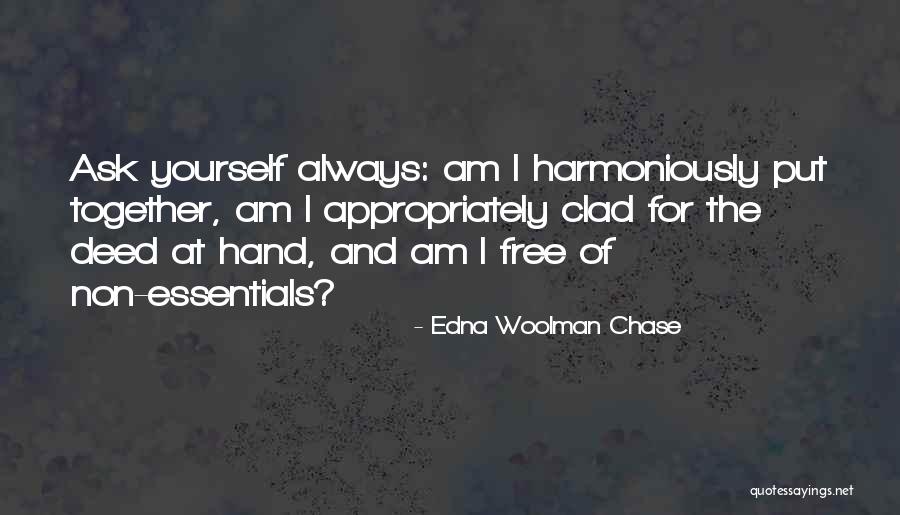 Hands Free Quotes By Edna Woolman Chase