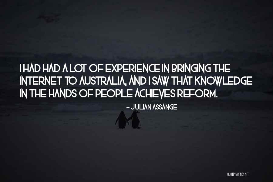 Hands In Hands Quotes By Julian Assange