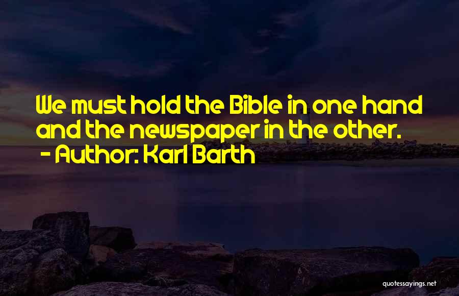 Hands In The Bible Quotes By Karl Barth