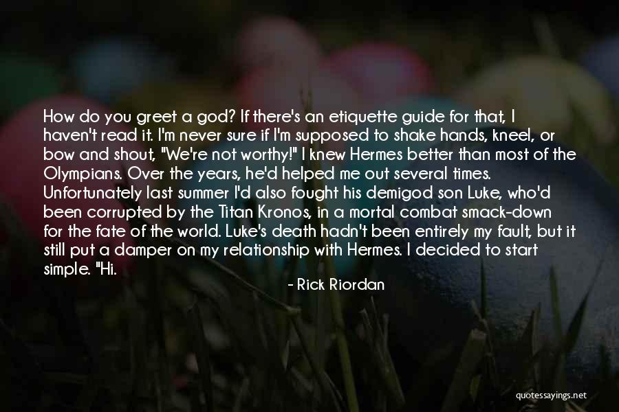 Hands Of God Quotes By Rick Riordan Hands Of God Quotes By Rick Riordan
