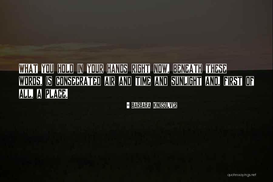 Hands Of Time Quotes By Barbara Kingsolver Hands Of Time Quotes By Barbara Kingsolver