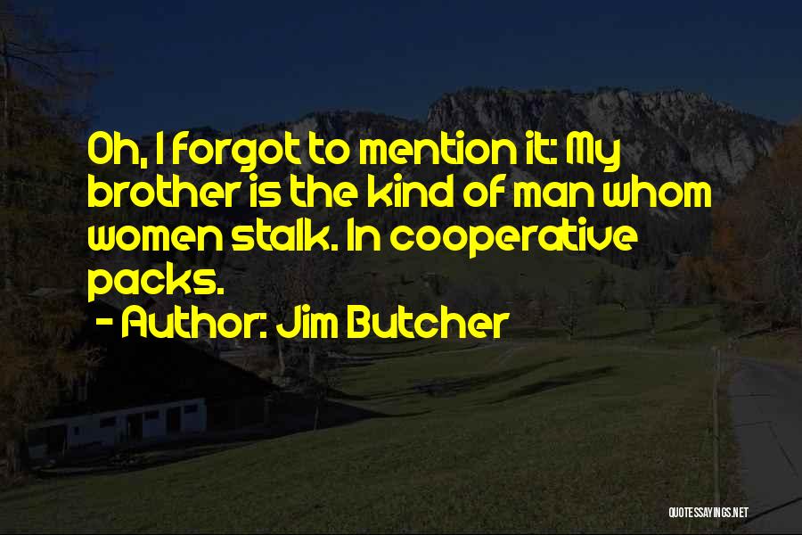Handsome Brother Quotes By Jim Butcher