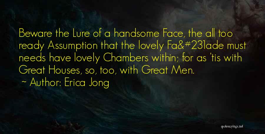 Handsome Face Quotes By Erica Jong