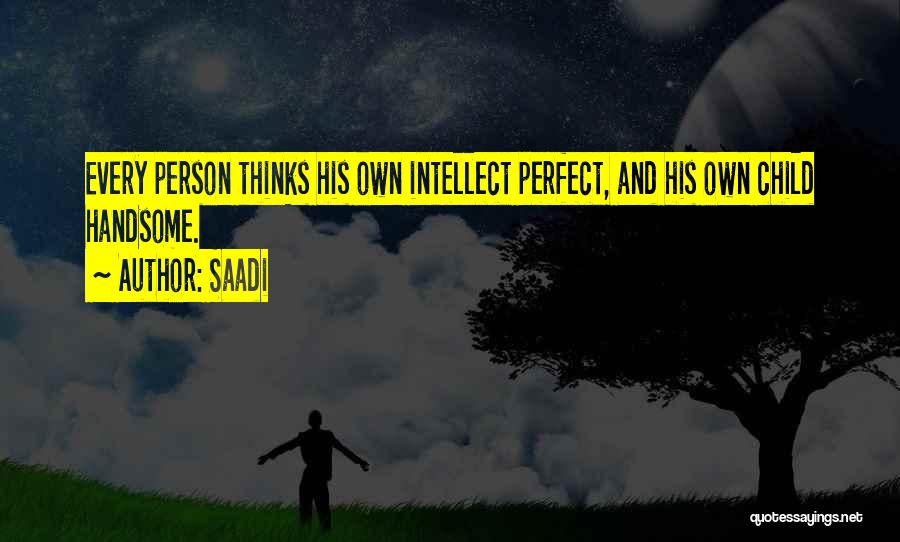 Handsome Person Quotes By Saadi