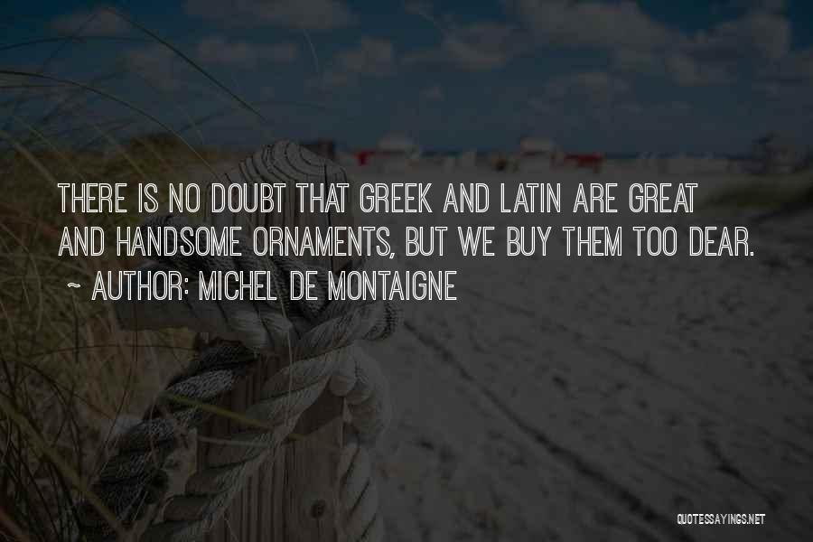 Handsome Quotes By Michel De Montaigne