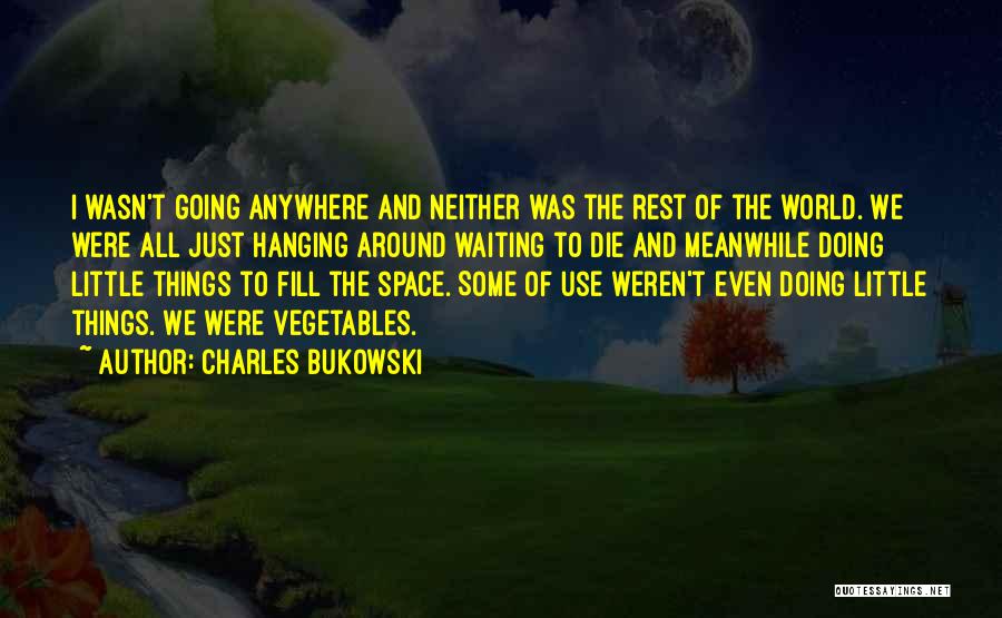 Hanging Around Quotes By Charles Bukowski