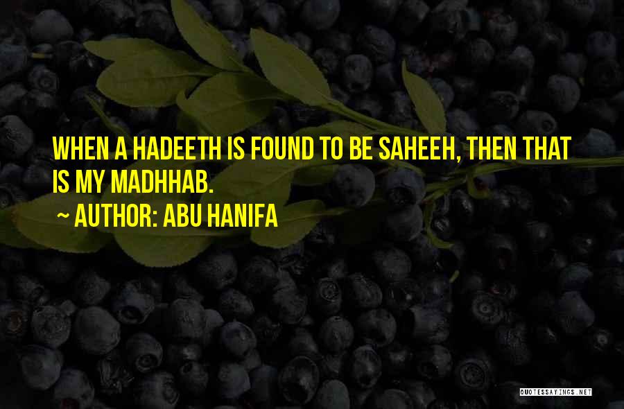 Hanifa Quotes By Abu Hanifa