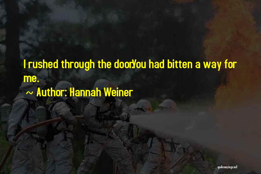 Hannah Weiner Quotes 123986