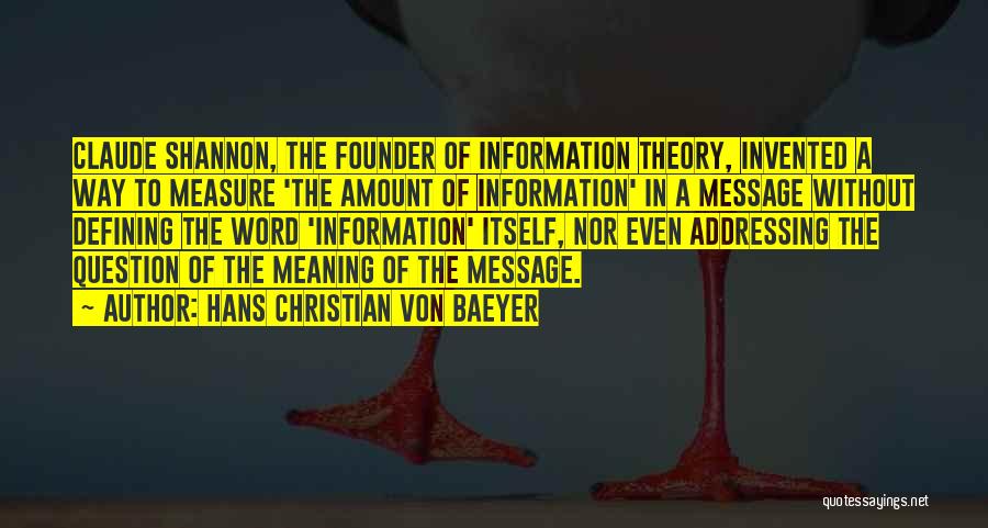 Hans Christian Von Baeyer Quotes 2270691 Hans Christian Von Baeyer Quotes 2270691