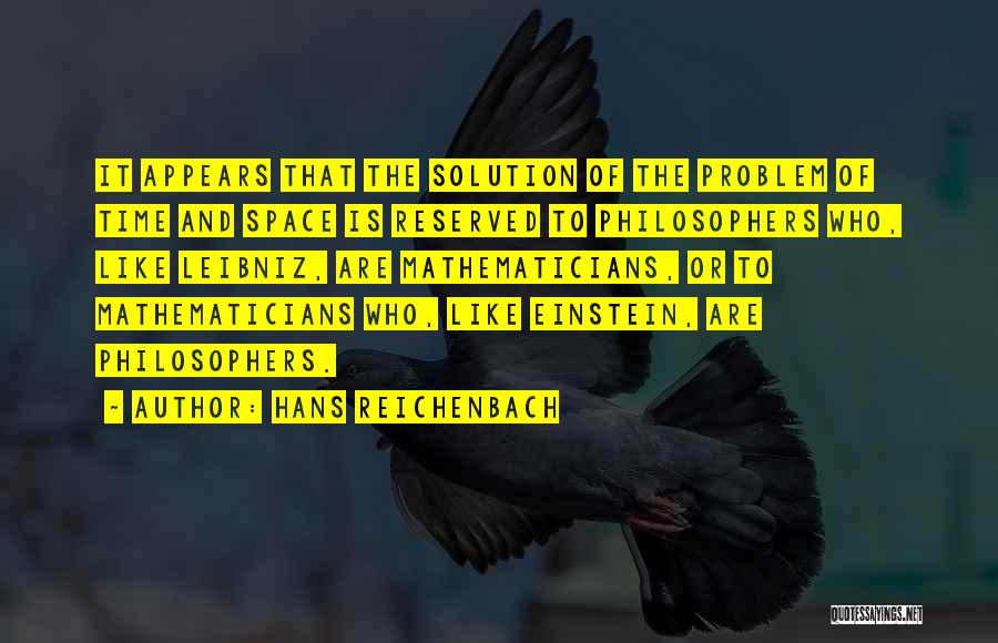 Hans Reichenbach Quotes 252036