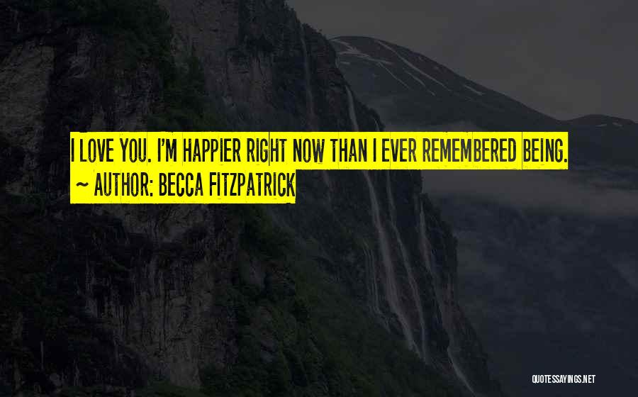 Happier Than Ever Quotes By Becca Fitzpatrick