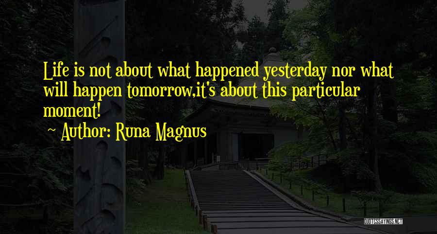 Happiness About Life Quotes By Runa Magnus