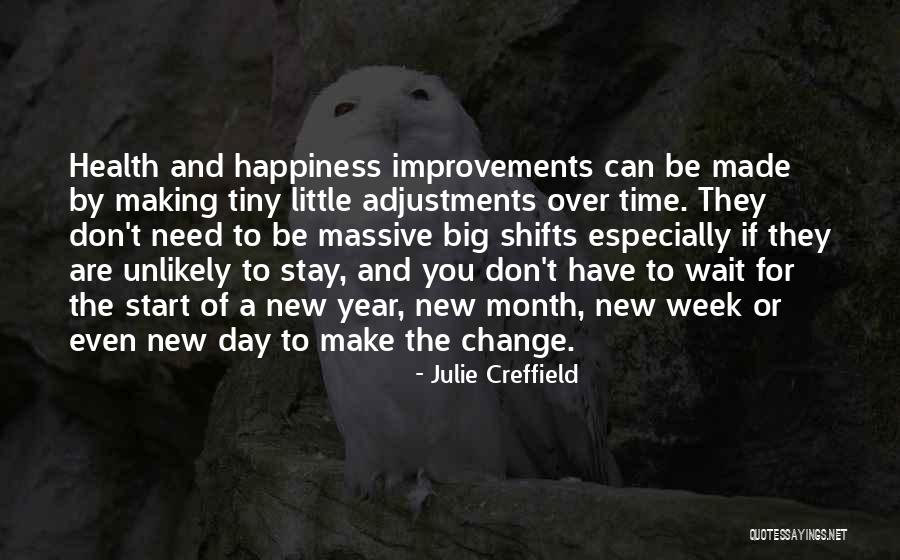 Happiness And Change Quotes By Julie Creffield Happiness And Change Quotes By Julie Creffield
