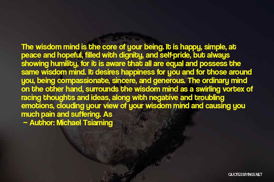 Happiness And Peace Of Mind Quotes By Michael Tsiaming