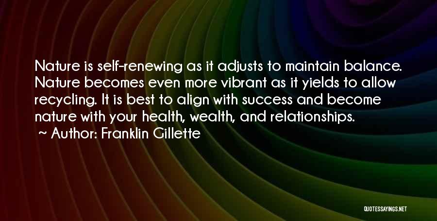 Happiness And Relationships Quotes By Franklin Gillette