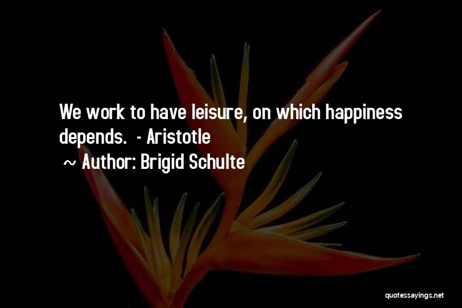 Happiness Aristotle Quotes By Brigid Schulte