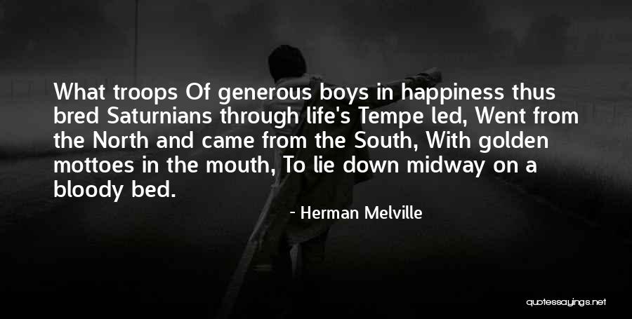 Happiness Came Quotes By Herman Melville