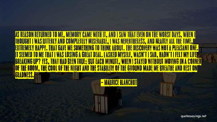 Happiness Came Quotes By Maurice Blanchot