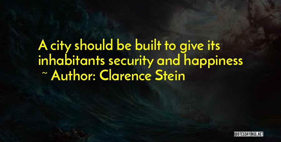 Happiness Comes From Giving Quotes By Clarence Stein