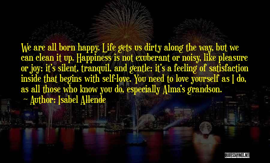 Happiness Comes From Inside Quotes By Isabel Allende