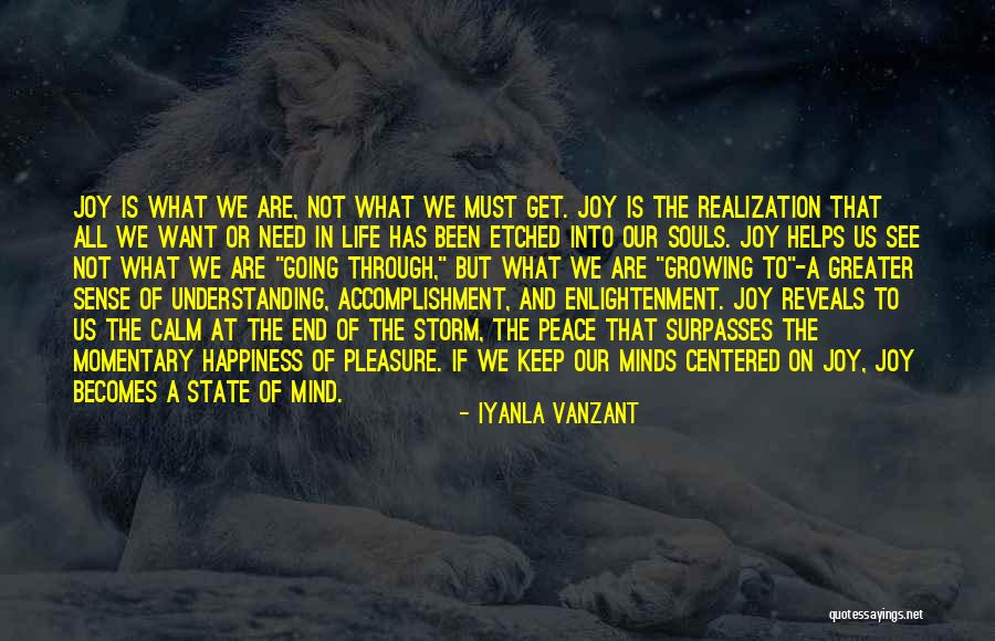 Happiness Comes To An End Quotes By Iyanla Vanzant