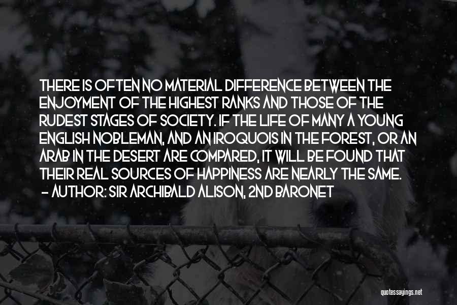 Happiness English Quotes By Sir Archibald Alison, 2nd Baronet