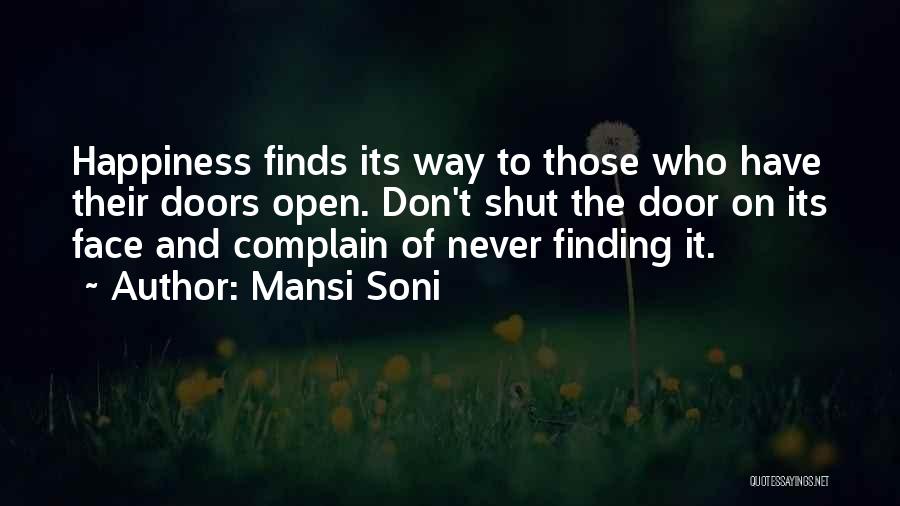 Happiness Finds You Quotes By Mansi Soni