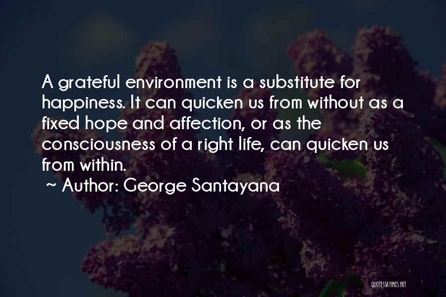 Happiness From Within Quotes By George Santayana