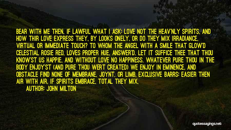 Happiness Glow Quotes By John Milton