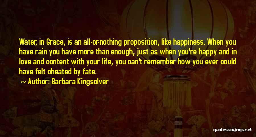 Happiness In Life And Love Quotes By Barbara Kingsolver